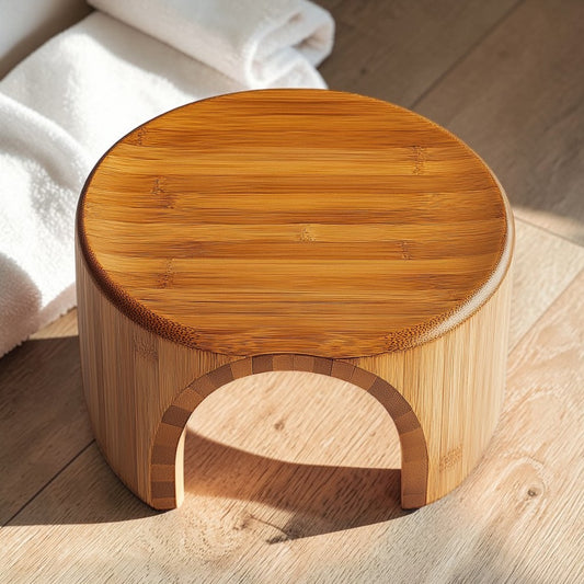 Sornv Bamboo Toilet Stool - 100% Natural Sustainable Wood - Professional Grade Fiber Integrity - Ergonomic Squat Aid - Heritage Series