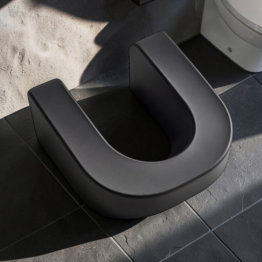 Sornv Toilet Stool - High-Density Ergonomic Posture Support - Professional Grade Structural Integrity - Minimalist Squat Aid - Charcoal Grey