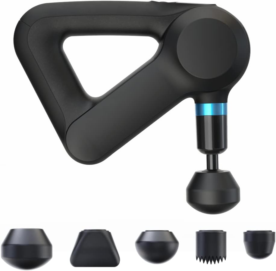 TheraGun Elite Ultra-Quiet Percussion Massage Gun for Deep Tissue Muscle Pain Relief, Handheld Electric Massager Perfect for Neck, Back, and Full Body Tension, Bluetooth and USB-C Charging, 5th Gen