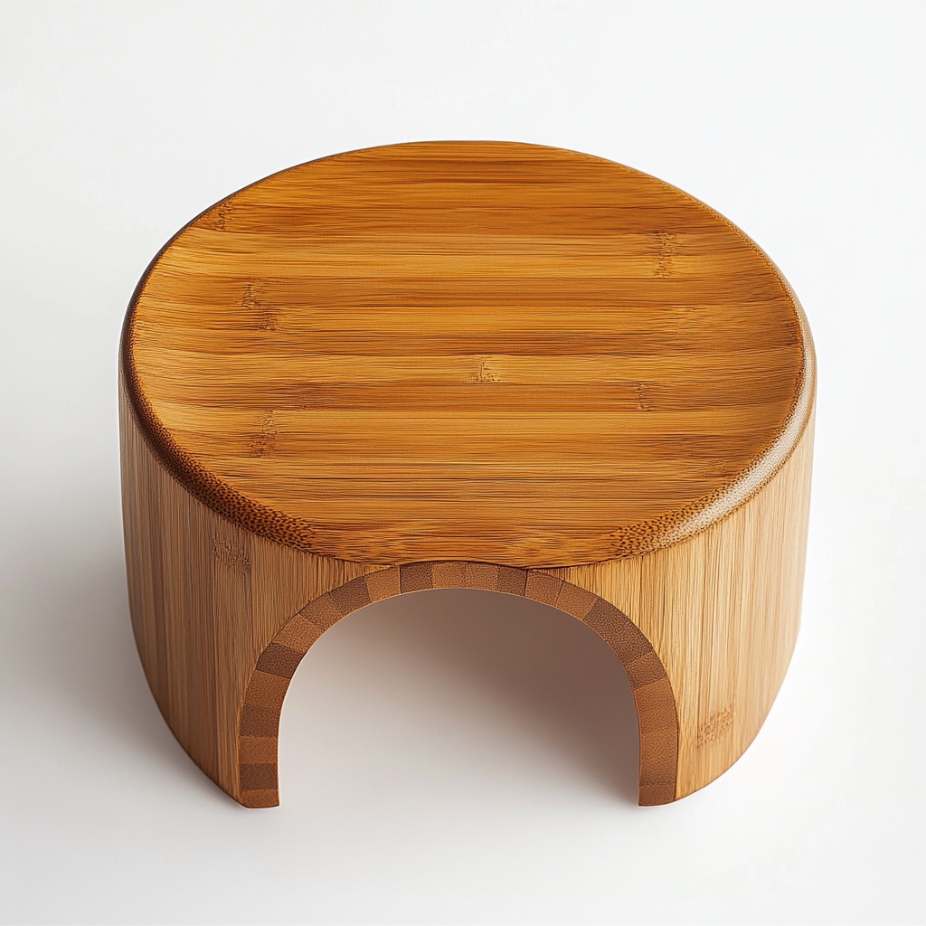 Sornv Bamboo Toilet Stool - 100% Natural Sustainable Wood - Professional Grade Fiber Integrity - Ergonomic Squat Aid - Heritage Series