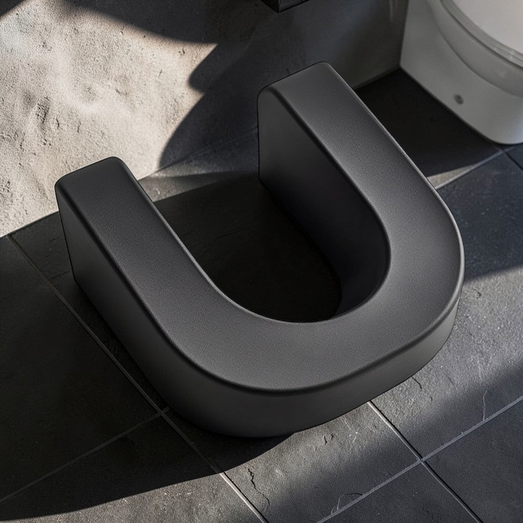 Sornv Toilet Stool - High-Density Ergonomic Posture Support - Professional Grade Structural Integrity - Minimalist Squat Aid - Charcoal Grey